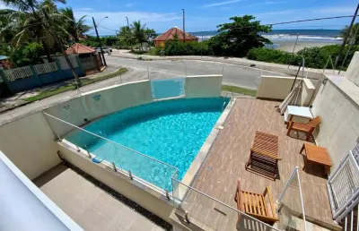 Apartamento para venda em itanhaém, balneário gaivota, 1 dormitório, 1 banheiro, 1 vaga