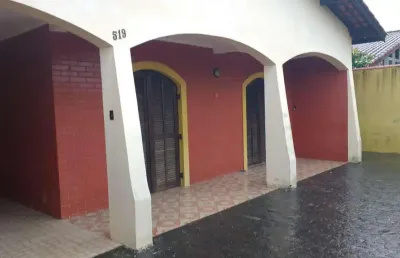 Casa para venda em itanhaém, jardim itapel, 3 dormitórios, 1 suíte, 1 banheiro, 4 vagas