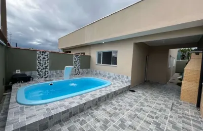 Casa para venda em itanhaém, bopiranga, 2 dormitórios, 1 suíte, 1 banheiro, 2 vagas