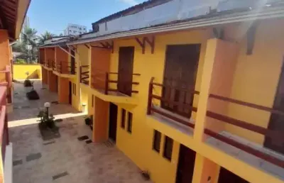 Casa em condomínio para venda em mongaguá, vila atlântica, 2 dormitórios, 1 suíte, 1 banheiro, 1 vaga