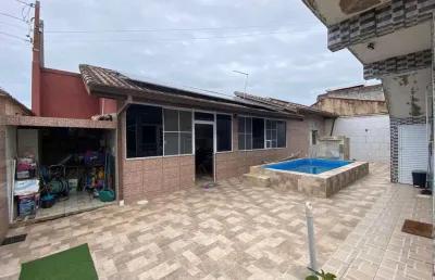 Casa para venda em itanhaém, jardim jamaica, 3 dormitórios, 1 suíte, 3 banheiros, 5 vagas