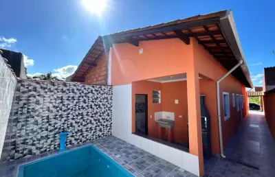 Casa para venda em itanhaém, tupy, 2 dormitórios, 1 suíte, 2 banheiros, 2 vagas
