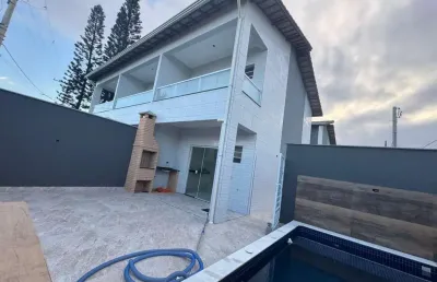 Casa para venda em itanhaém, campos elíseos, 2 dormitórios, 2 banheiros, 1 vaga