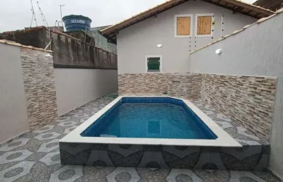 Casa para venda em itanhaém, jardim regina, 2 dormitórios, 1 suíte, 2 banheiros, 2 vagas