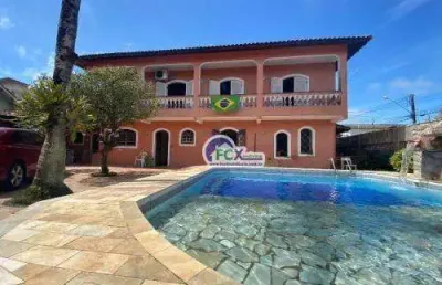 Casa para venda em itanhaém, centro, 5 dormitórios, 1 suíte, 3 banheiros, 3 vagas