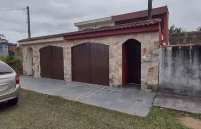 Casa para venda em itanhaém, balneário gaivotas, 3 dormitórios, 1 suíte, 2 banheiros, 4 vagas