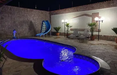 Casa para venda em mongaguá, vera cruz, 4 dormitórios, 3 suítes, 3 banheiros, 10 vagas