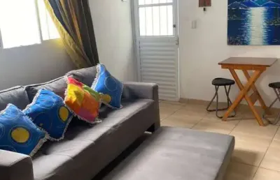 Casa para venda em itanhaém, umuarama, 1 dormitório, 1 banheiro, 1 vaga