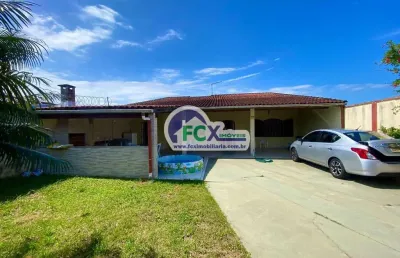 Casa para venda em itanhaém, belas artes, 3 dormitórios, 1 suíte, 1 banheiro, 8 vagas