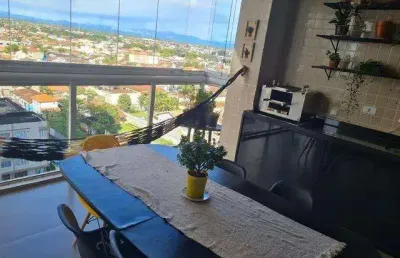 Apartamento para venda em itanhaém, praia dos sonhos, 3 dormitórios, 3 suítes, 1 banheiro, 1 vaga