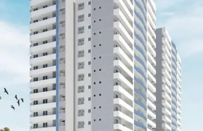 Apartamento para venda em praia grande, ocian, 3 dormitórios, 1 suíte, 1 banheiro, 2 vagas