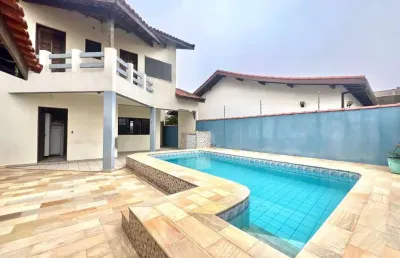Casa para venda em itanhaém, balneário tupy, 3 dormitórios, 1 suíte, 2 banheiros, 2 vagas