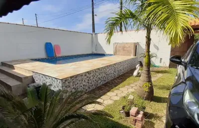 Casa para venda em itanhaém, balneário tupy, 2 dormitórios, 2 banheiros, 3 vagas