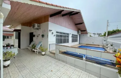 Casa para venda em itanhaém, jardim suarão, 3 dormitórios, 1 suíte, 1 banheiro, 2 vagas