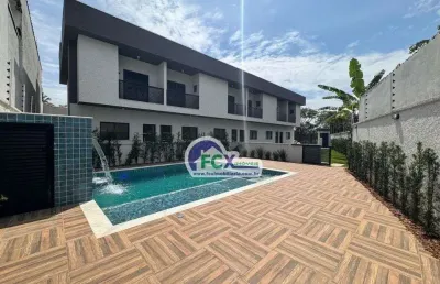 Casa em condomínio para venda em itanhaém, bopiranga, 2 dormitórios, 2 suítes, 1 banheiro, 1 vaga