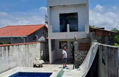 Casa para venda em itanhaém, balneário gaivotas, 2 dormitórios, 1 suíte, 2 banheiros, 2 vagas