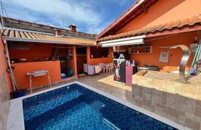 Casa para venda em itanhaém, jamaica, 2 dormitórios, 1 suíte, 2 banheiros, 4 vagas
