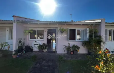 Casa em condomínio fechado com 2 quartos à venda na cylon rosa, 285, aeroclube, montenegro, 61 m2 por r$ 212.000