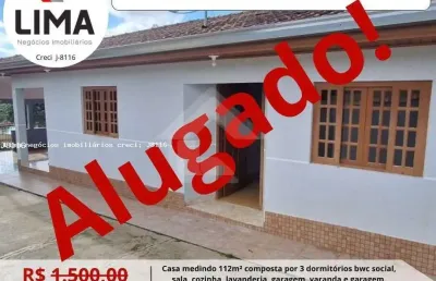 Casa para locação em campo magro, centro, 3 dormitórios, 1 banheiro, 1 vaga