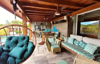 Casa em condomínio fechado com 5 quartos à venda no cacupé, florianópolis  por r$ 4.800.000