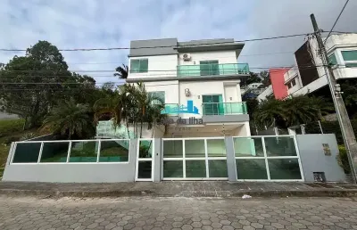 Casa em condomínio fechado com 5 quartos para alugar no córrego grande, florianópolis  por r$ 14.000
