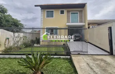 Sobrado em colombo, sta. terezinha c/ 03 qtos, suite, 03 vagas
