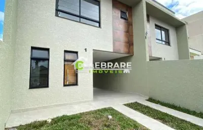 Excelente sobrado novo em colombo! 03 qtos,suíte,bem localizado
