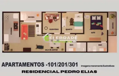 Apto novo centro pinhais,03 qtos,suíte,sacada,churrasq.,garagem