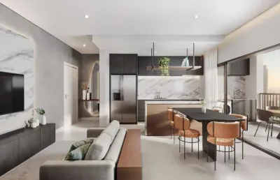 Apartamento com  3 quartos, suíte e sacada e churrasqueira no novo mundo