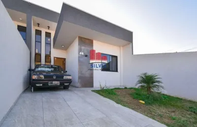 Belíssima casa com 3 quartos, suíte e quintal, na fazenda rio grande