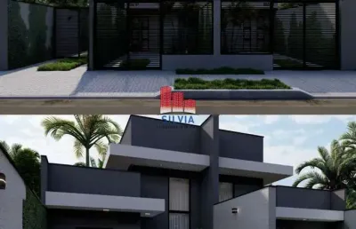 Lindo sobrados novos, com 3 quartos e 81m² melhor localização do sitio cercado - pr