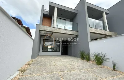 Sobrado geminado em construção com 3 dormitórios no bairro santo antonio