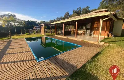 Sítio com 3 dormitórios à venda, 2000 m² por r$ 450.000,00 - aranha - brumadinho/mg