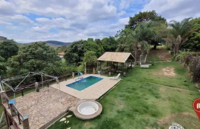 Chácara com 6 dormitórios à venda, 3000 m² por r$ 650.000,00 - condomínio quintas do rio das águas claras - brumadinho/mg