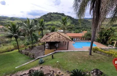 Sítio com 3 dormitórios à venda, 4000 m² por r$ 1.000.000,00 - condomínio quintas do rio das águas claras - brumadinho/mg