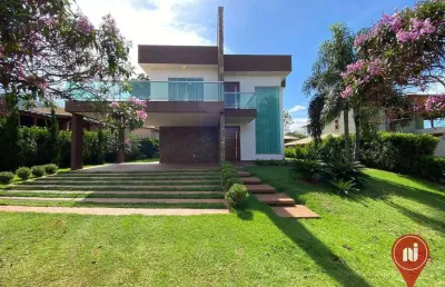 Casa com 4 dormitórios à venda, 456 m² por r$ 1.700.000,00 - condomínio serra dos bandeirantes - mário campos/mg