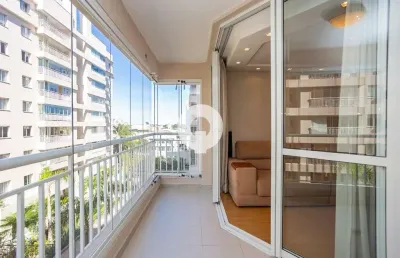Apartamento mobiliado com varanda gourmet e lazer completo