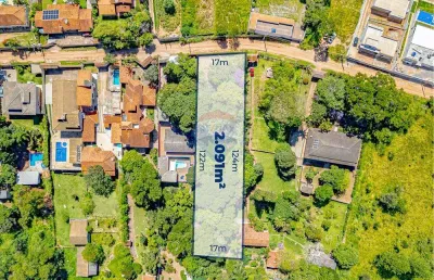 Terreno a venda em atibaia/sp com 2091 m² no bairro jardim estância brasil