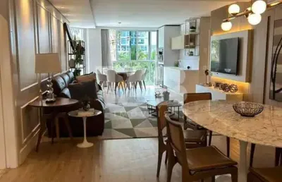 Apartamento totalmente mobiliado e decorado no brava home resort