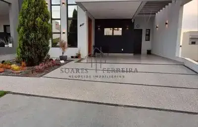 Casa em condomínio de luxo em indaiatuba-sp, 3 quartos, 1 suíte, 2 salas, 2 banheiros, 3 vagas, 135,72 m². venha conhecer!