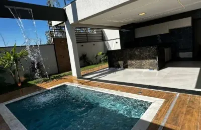 Casa de luxo em condomínio no loteamento park gran reserve, indaiatuba-sp: 3 quartos, 3 suítes, 2 salas, 5 banheiros, 4 vagas, 192m².