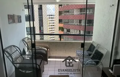 Apartamento mobiliado para locação em salvador/ba, pituba, 4 quartos 2 vagas