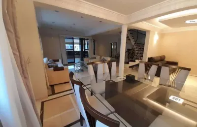Cobertura duplex para venda possui 262 metros quadrados com 3 quartos em gonzaga - santos - sp
