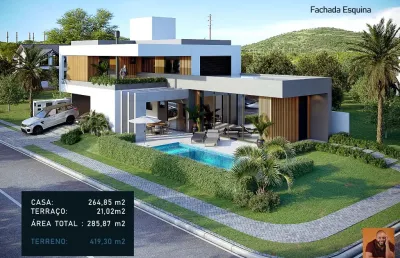 Belíssima casa  para venda tem 319 metros quadrados com 3 quartos  - camboriú - sc