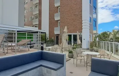 Studio novo na trindade com vaga de garagem e lazer completo, excelente opção para morar ou investir