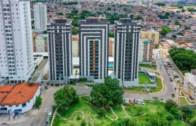Mobiliado - apto andar alto–vista para centro sorocaba - riserva natura planeta