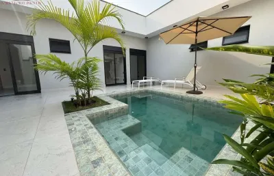 Imperdível casa em condomínio no jardim laguna, indaiatuba-sp: 3 quartos, 3 suítes, 4 banheiros, 4 vagas de garagem e 194m².