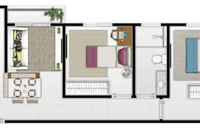 Apartamento à venda em indaiatuba-sp: 2 quartos, 1 suíte, 2 vagas - villa helvetia, 51,32 m² de puro conforto!