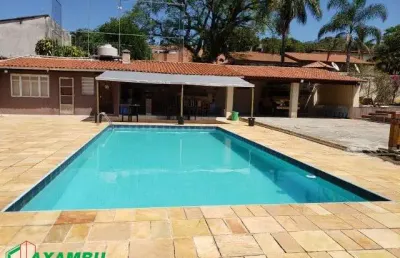 Chácara à venda - bairro caxambu: 3 quartos, 1 suíte, com área de lazer. estuda apto no litoral como parte de pagamento.