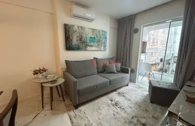 Apartamento mobiliado 1 suíte + 1 dormitório, morretes, itapema - sc